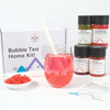 Tempo Tea Bar Bubble Tea Kit Mango & Strawberry Fruit Tea with Apple & Strawberry Popping Boba (serves 6) | Bubble Tea Home Kit