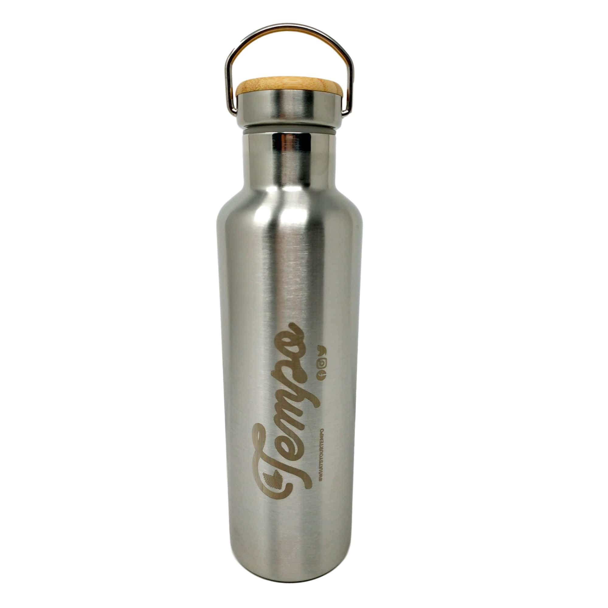 Stainless Steel Double Walled Tempo Water Bottle – Tempo Tea Bar