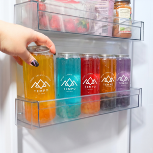 Bubble Tea Cans | Mangoberry Fruit Tea with Blueberry Popping Boba - 5 Pack (500ml)