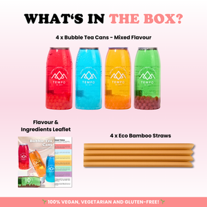 Bubble Tea Cans | Classic - Mixed 4 Pack