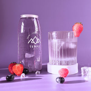 Bubble Tea Cans | Berry Bloom (Mixed Berry Fruit Tea with Lychee Popping Boba) - 4 Pack Bubble Tea Tempo Tea Bar 