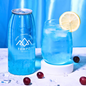 Bubble Tea Cans | Blue Blast - 4 Pack Bubble Tea Tempo Tea Bar 