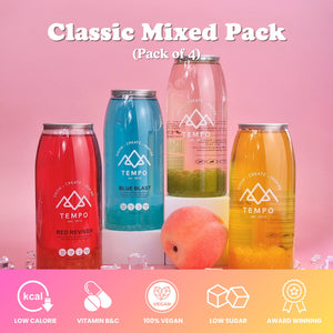 Bubble Tea Cans | Classic - Mixed 4 Pack Bubble Tea Tempo Tea Bar 