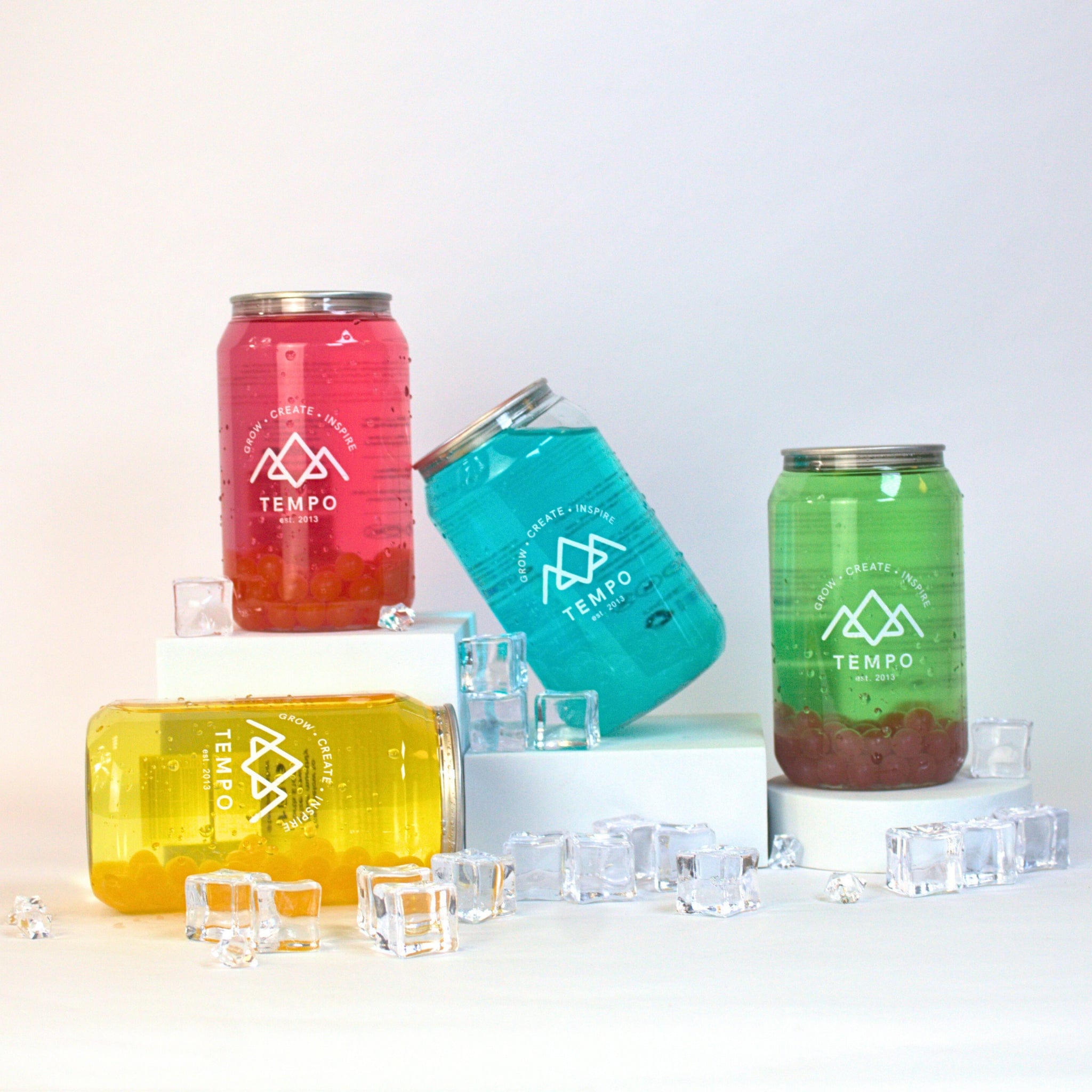 Bubble Tea Cans - Mixed 6 Pack Bubble Tea Tempo Tea Bar 