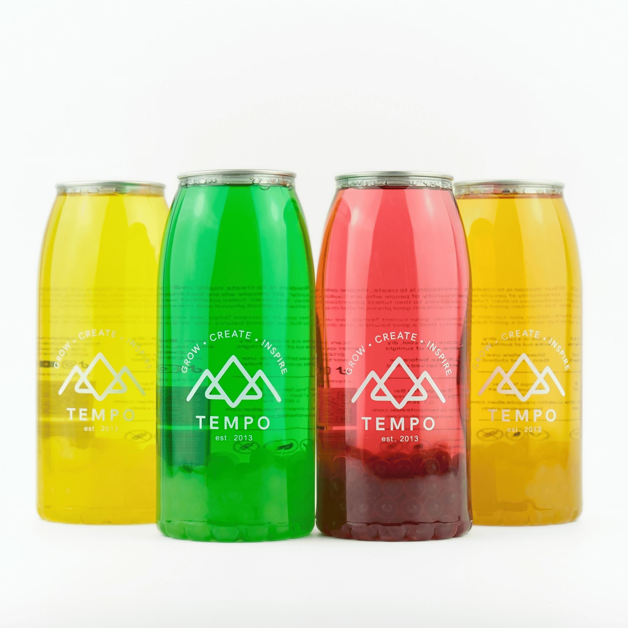 Bubble Tea Cans | Mystery Faves - Mixed 4 Pack (700ml) Bubble Tea Tempo Tea Bar 