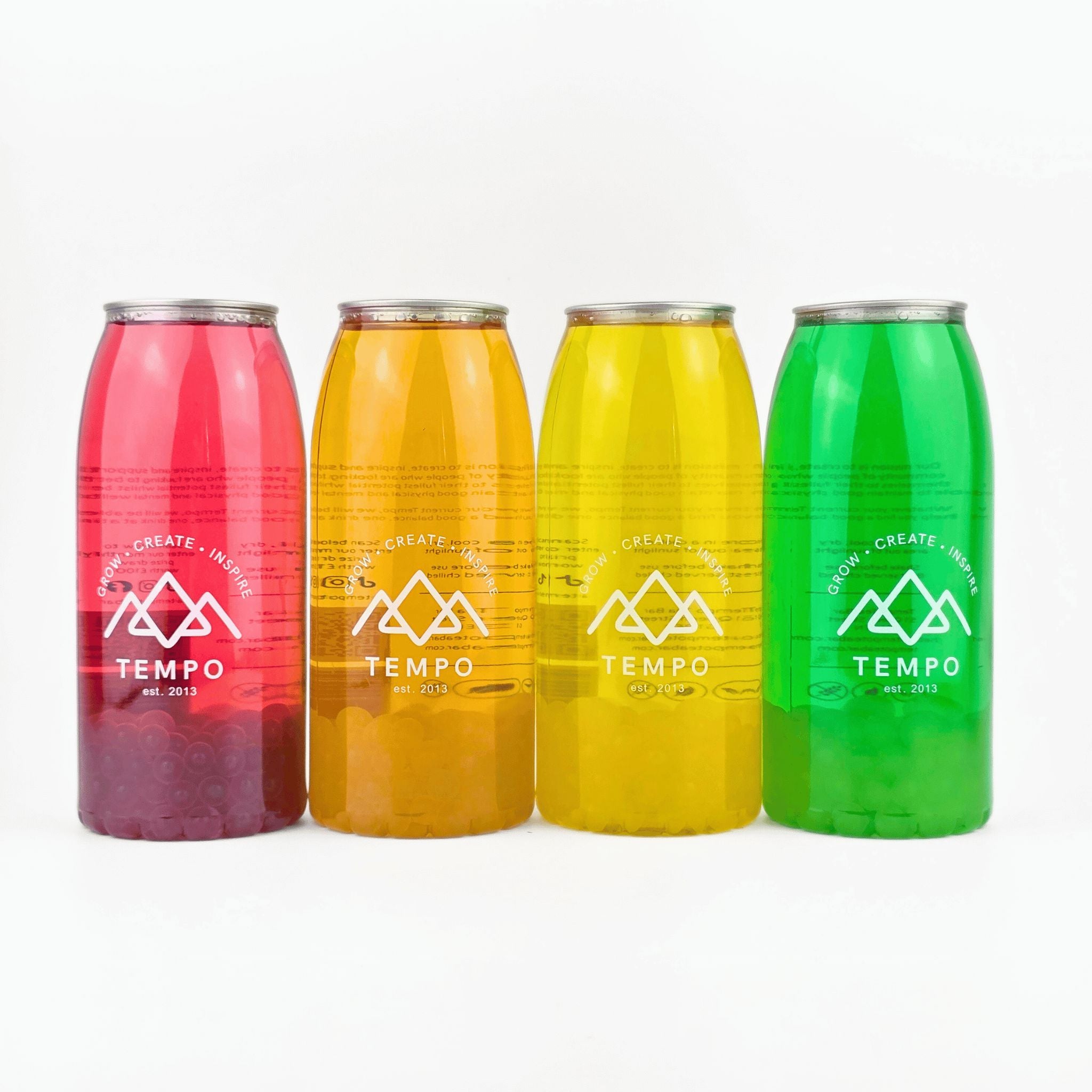 Bubble Tea Cans | Mystery Faves - Mixed 4 Pack (700ml) Bubble Tea Tempo Tea Bar 