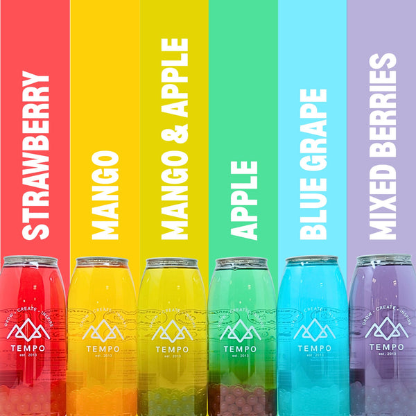 Bubble Tea Cans | Signature Variety - Mixed 6 Pack Bubble Tea Tempo Tea Bar 