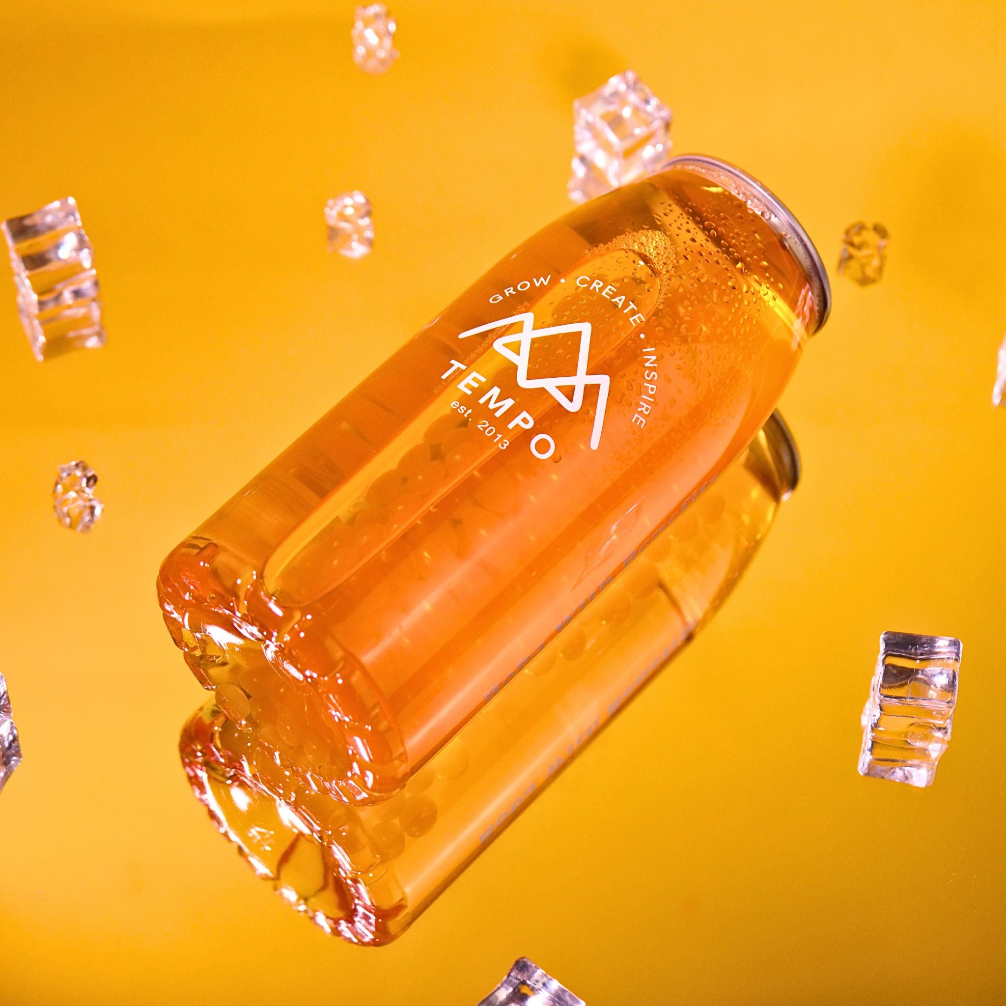 Bubble Tea Cans | Sunset Surge - 4 Pack Bubble Tea Tempo Tea Bar 