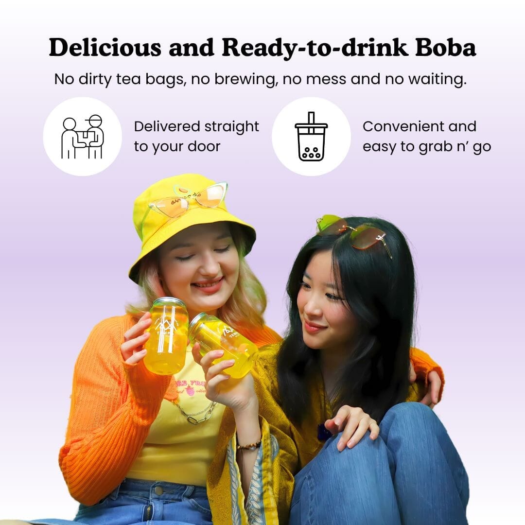 Bubble Tea Cans | Vitalitea - 4 Pack Bubble Tea Tempo Tea Bar 