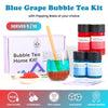 Bubble Tea Kit | Blue Grape Fruit Bubble Tea with Popping Boba Bubble Tea Kit Tempo Tea Bar 