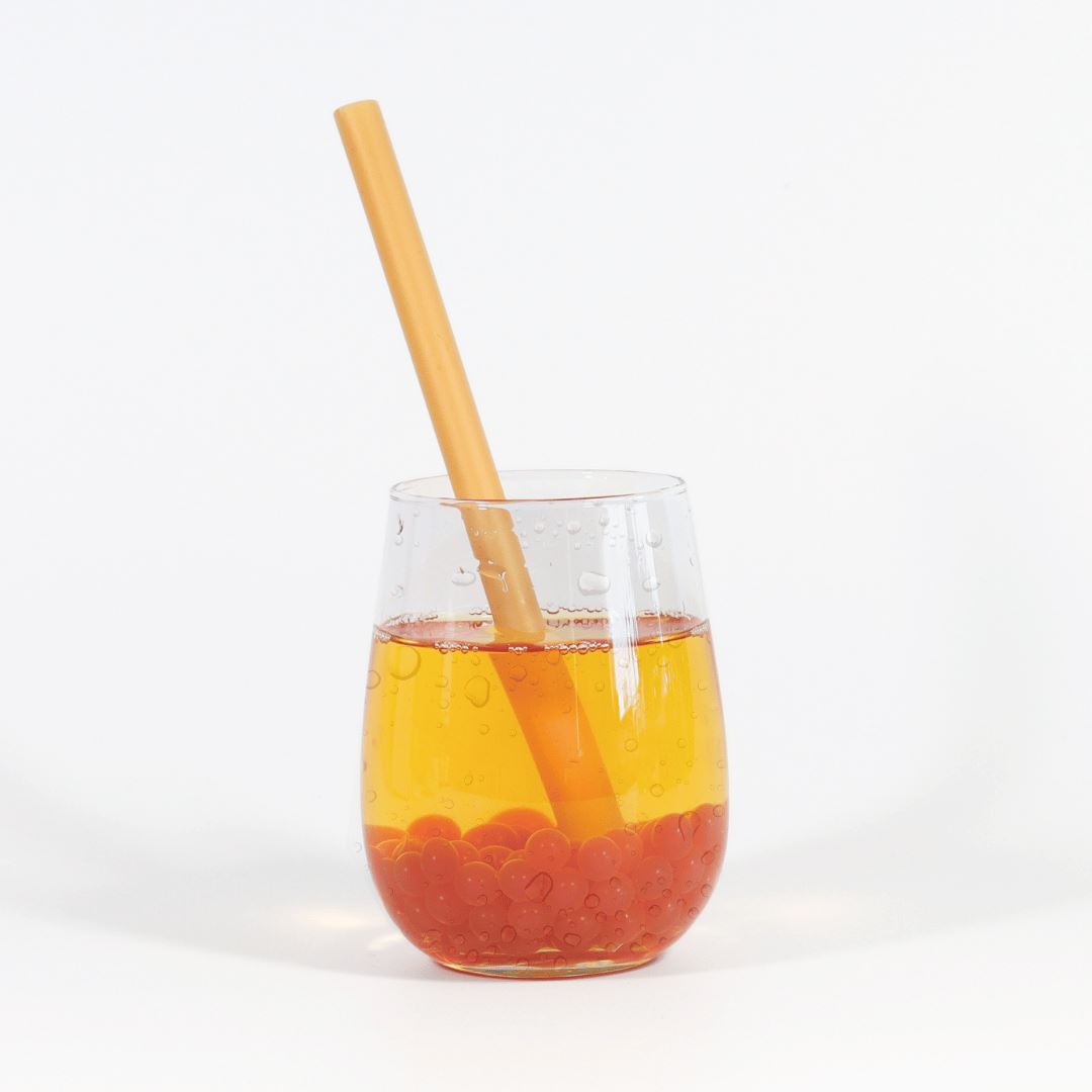 Bubble Tea Kit | Mango Fruit Bubble Tea with Popping Boba Bubble Tea Kit Tempo Tea Bar 