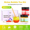 Bubble Tea Kit | Melon Fruit Bubble Tea with Popping Boba Bubble Tea Kit Tempo Tea Bar 