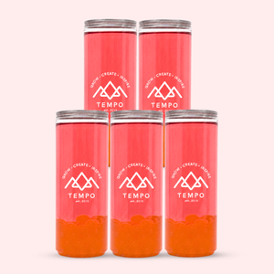 5-pack bubble tea 330ml cans strawberry flavour