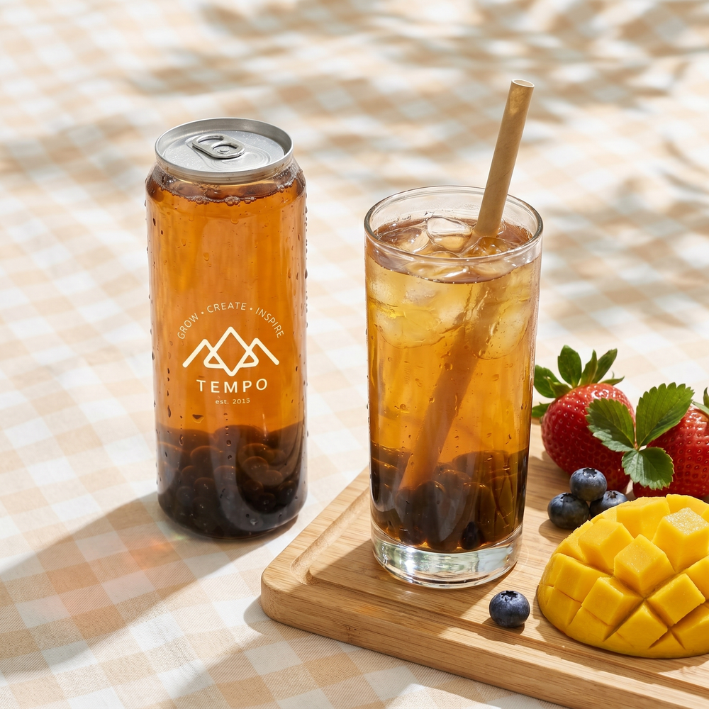 5 pack bubble tea 500ml cans mangoberry flavour
