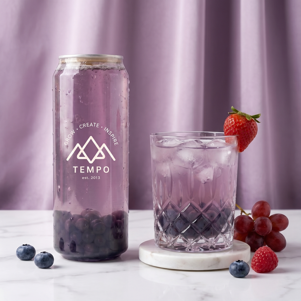 5 pack bubble tea 500ml cans mixed berry flavour