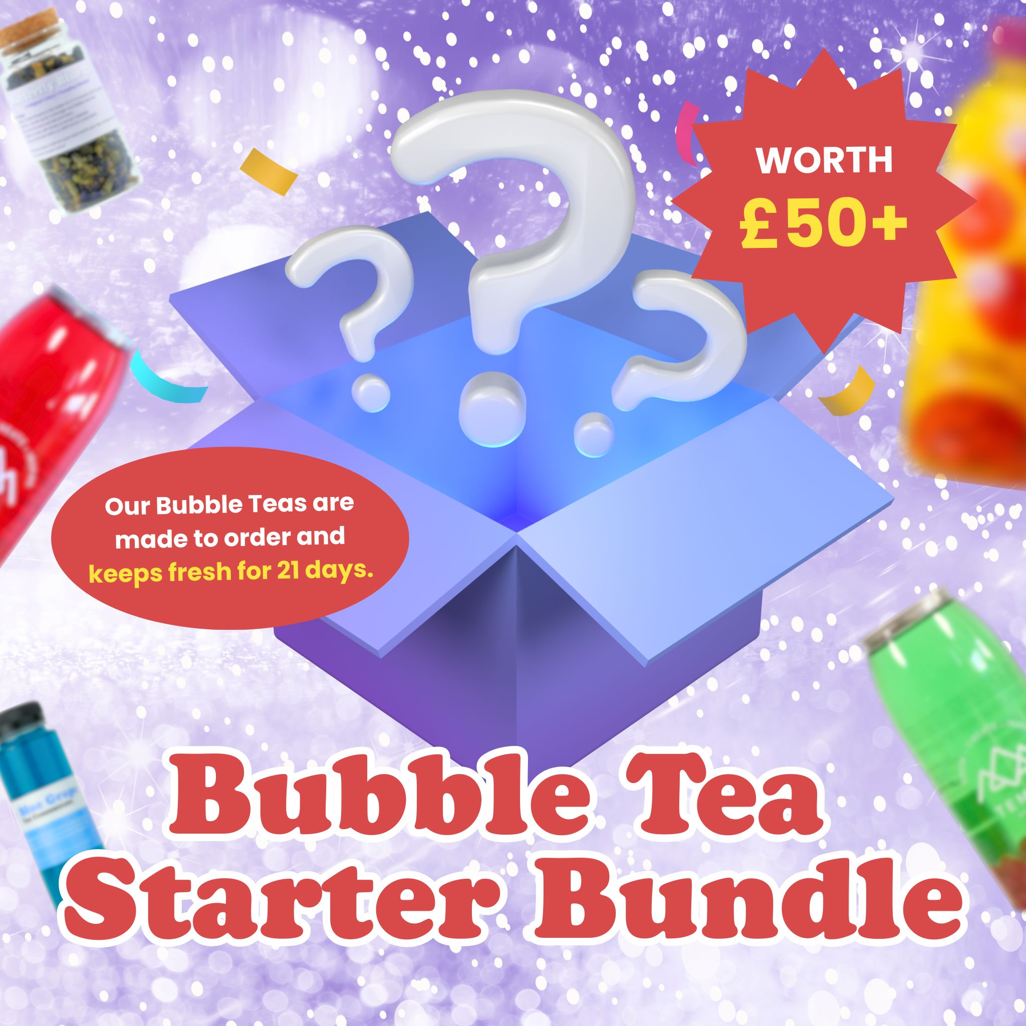 Bundle Box | Bubble Tea Starter Bundle Box Bubble Tea Tempo Tea Bar 
