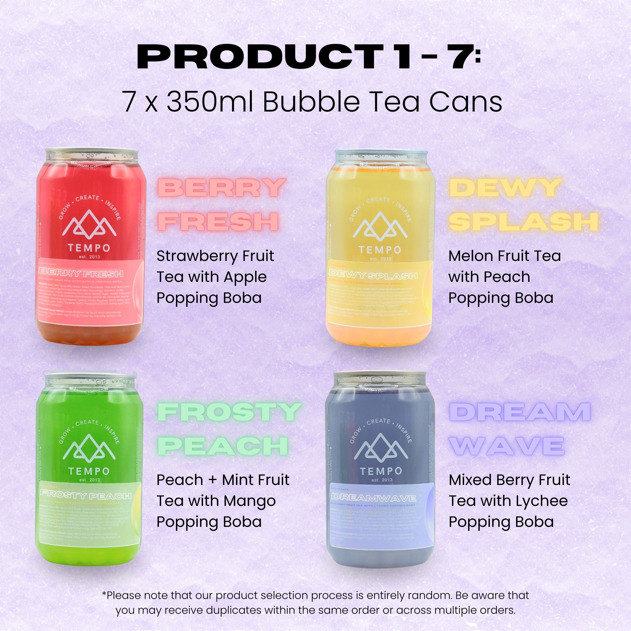 Bundle Box | *NEW* £30 Mystery Bubble Tea Box Bubble Tea Tempo Tea Bar 