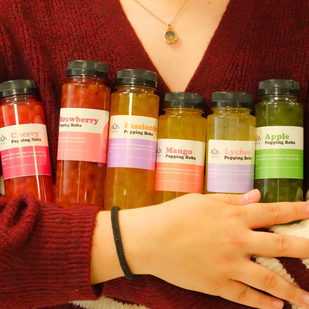Bundle Box | Popping Boba Bundle | 6 bottles (serves 30) Popping Boba Tempo Tea Bar 