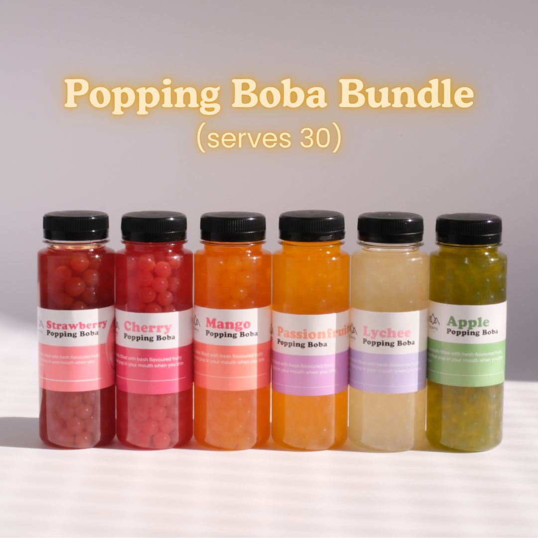 Bundle Box | Popping Boba Bundle | 6 bottles (serves 30) Popping Boba Tempo Tea Bar 