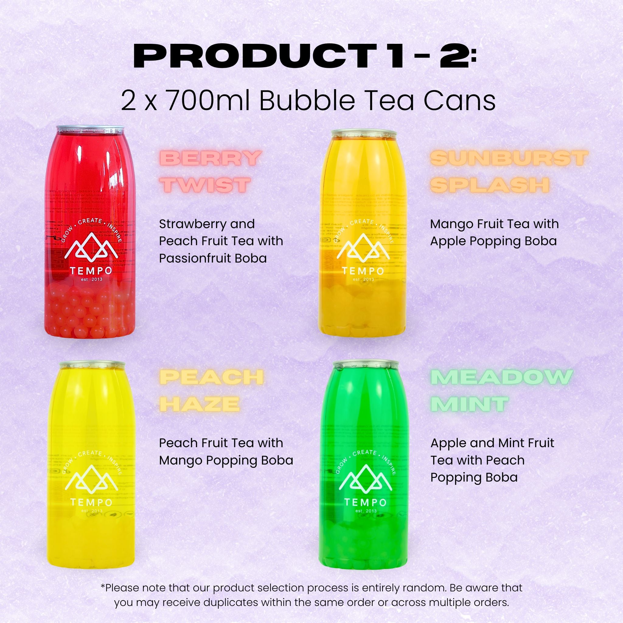 Bundle Box | £20 Mystery Bubble Tea Box Bubble Tea Tempo Tea Bar 