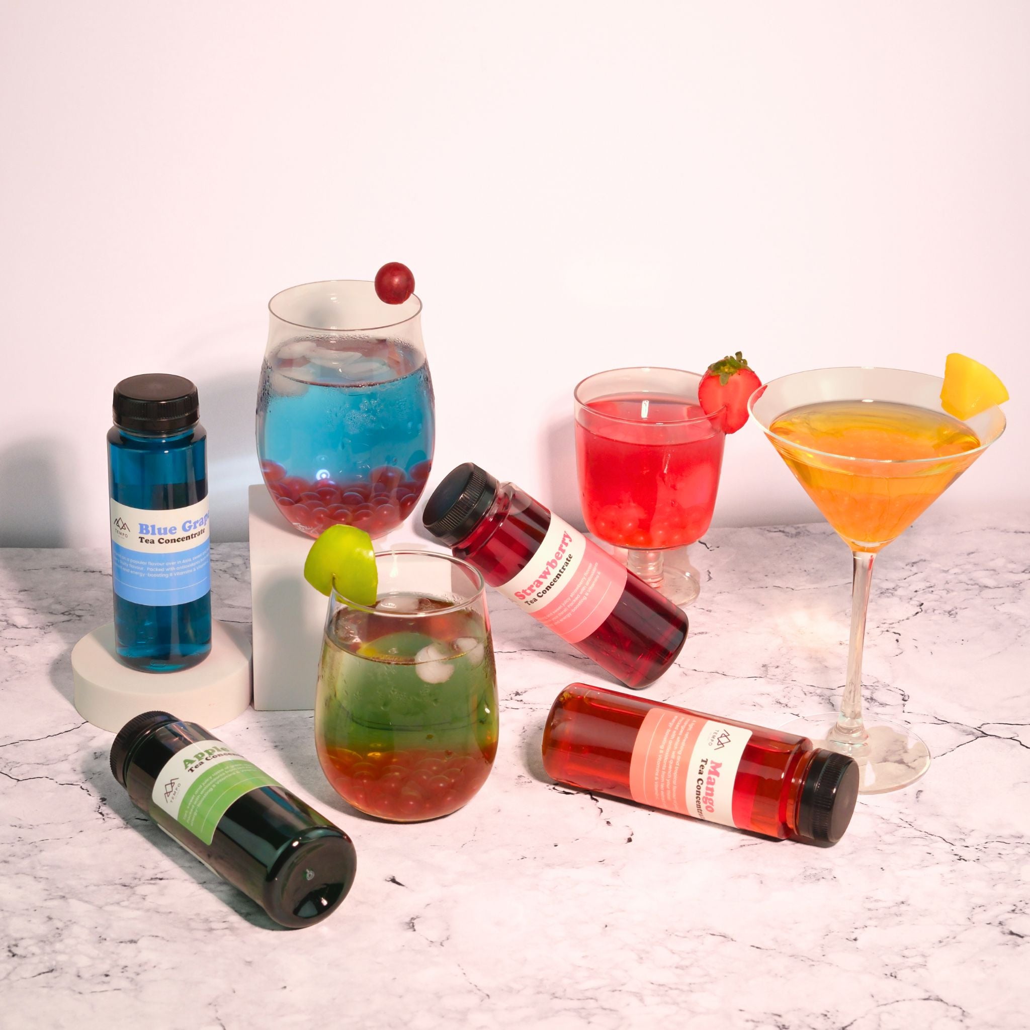 Bundle Box | Tea Concentrate Bundle | 4 bottles (serves 32) Tea Concentrate Tempo Tea Bar 