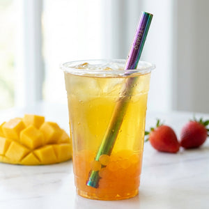 Rainbow Stainless Steel Bubble Tea Straw
