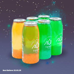 Limited Edition: Galactic Inspired Bubble Tea Cans - Mixed 6 Pack Bubble Tea Tempo Tea Bar 