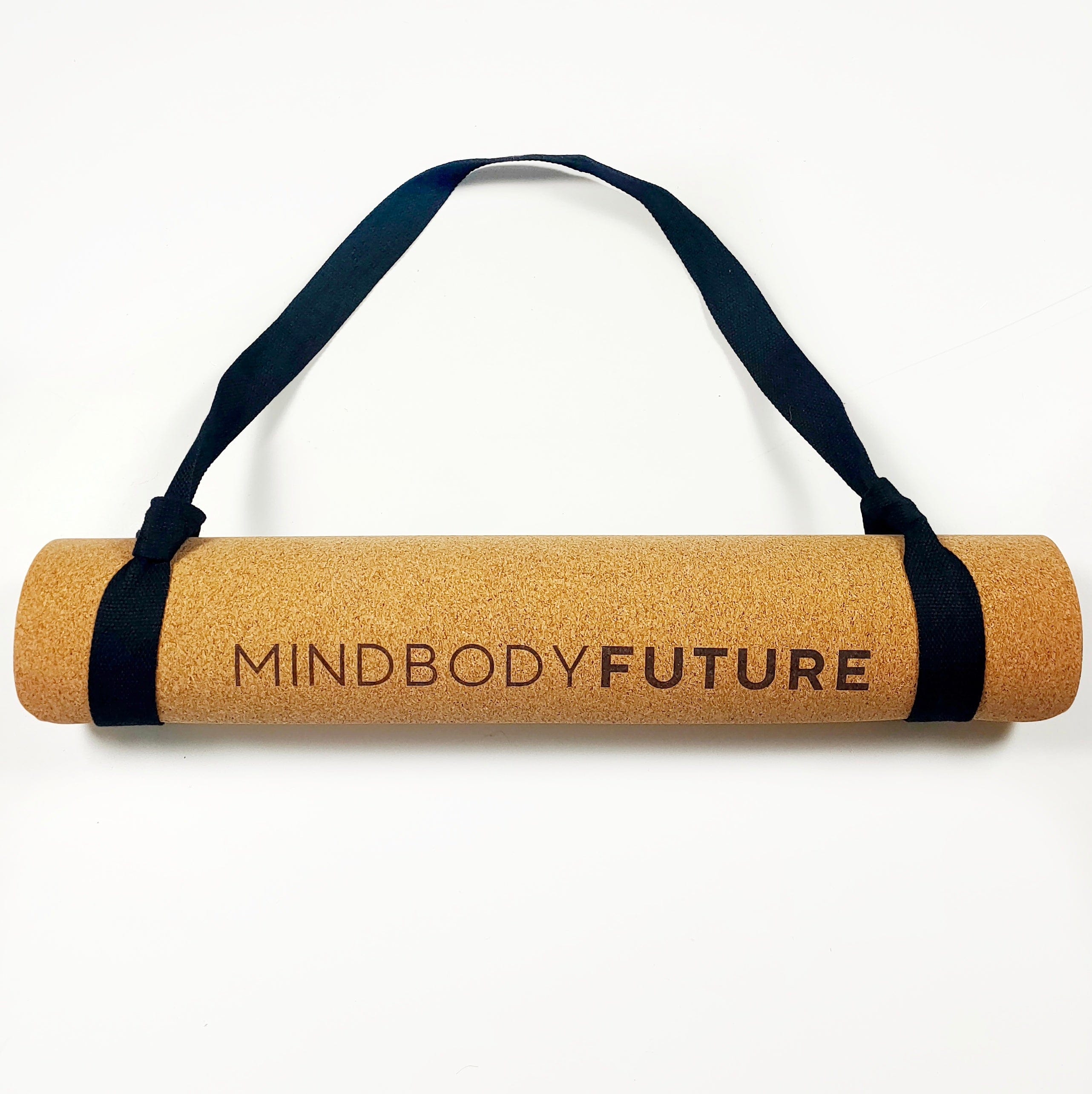 Mind Body Future Fitness Mind Body Future Natural Cork Yoga Exercise Mat with Carry Strap | Home Fitness Equipment