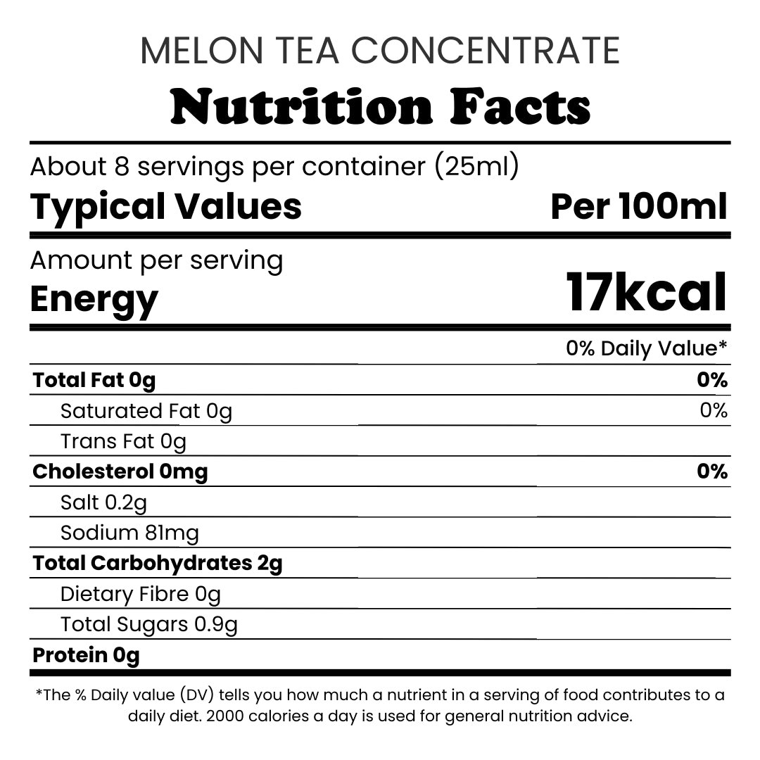 Tea Concentrate | Melon (serves 8) Tea Concentrate Tempo Tea Bar 