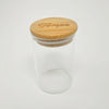 Tempo Reusable Bamboo Round Glass Airtight Storage Jar (300ml)