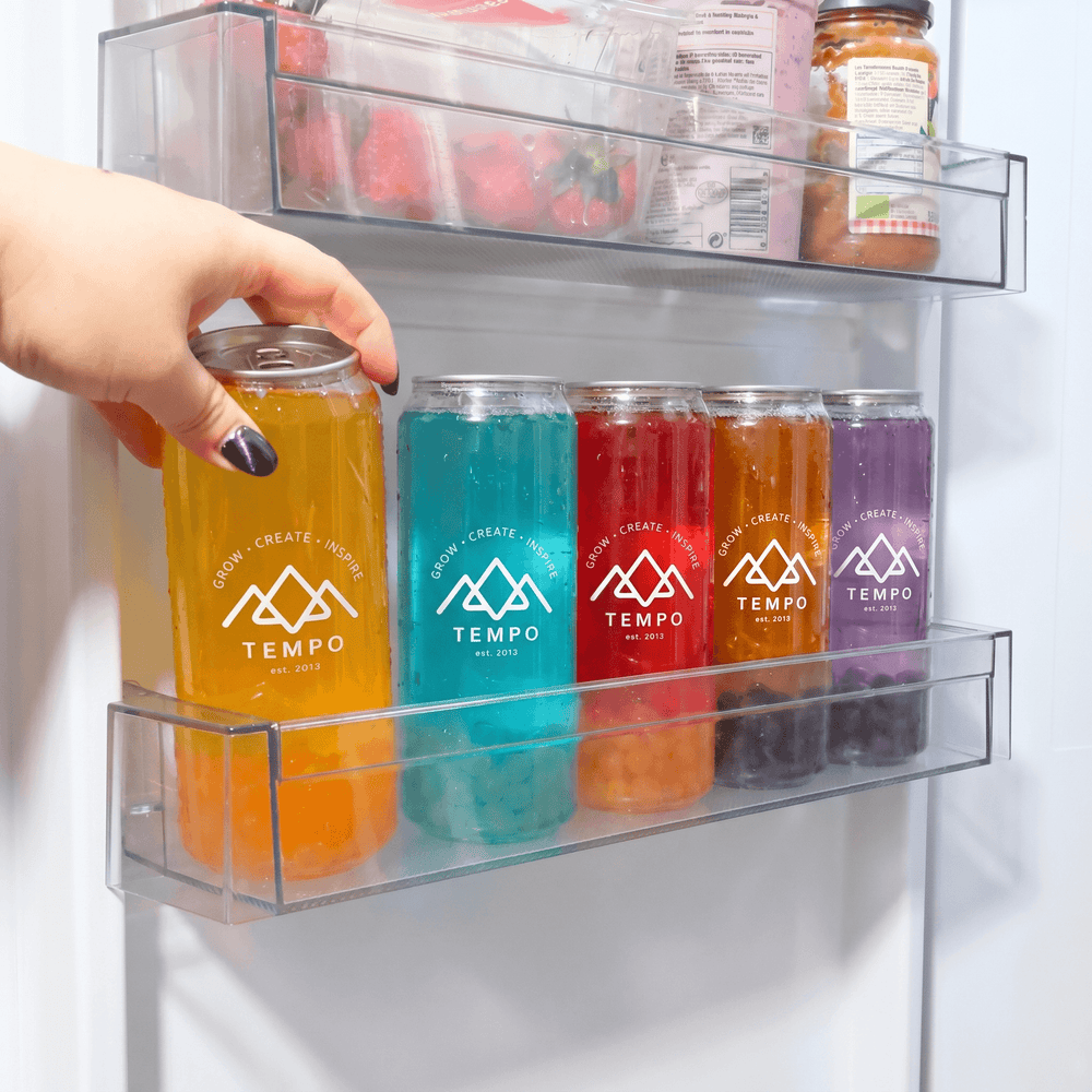 Tempo Tea Bar Bubble Tea Bubble Tea Cans | Fruity Fun - Mixed 5 Pack (500ml)