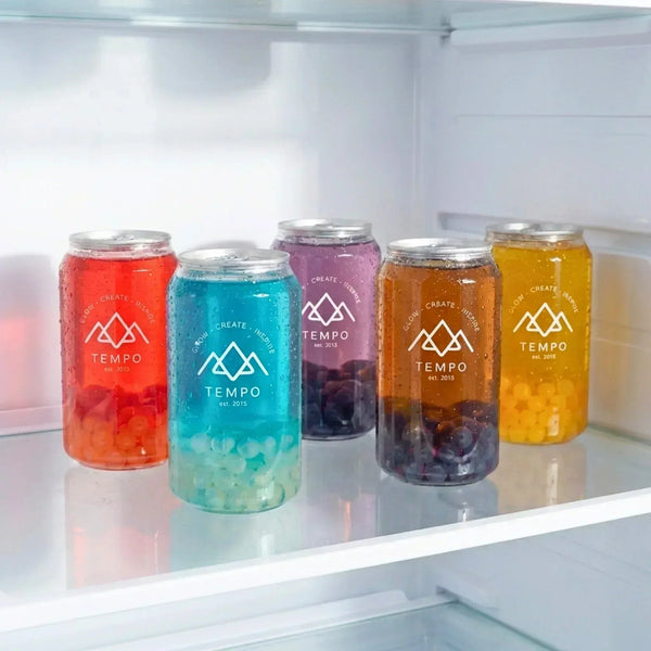 Tempo Tea Bar Bubble Tea Bubble Tea Cans | Fruity Fun - Mixed 5 Pack (330ml)