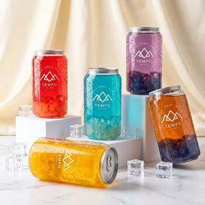 Tempo Tea Bar Bubble Tea Bubble Tea Cans | Fruity Fun - Mixed 5 Pack (330ml)