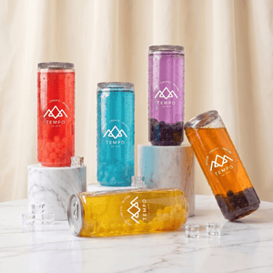 Tempo Tea Bar Bubble Tea Bubble Tea Cans | Fruity Fun - Mixed 5 Pack (330ml)