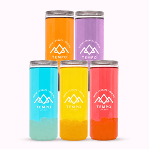 Tempo Tea Bar Bubble Tea Bubble Tea Cans | Fruity Fun - Mixed 5 Pack (330ml)