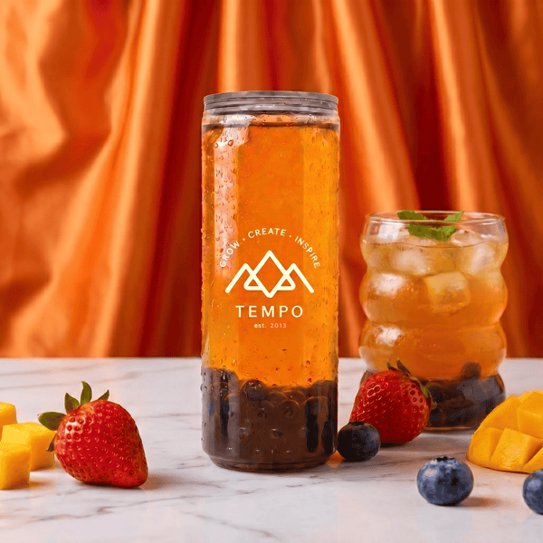 Tempo Tea Bar Bubble Tea Bubble Tea Cans | Fruity Fun - Mixed 5 Pack (330ml)