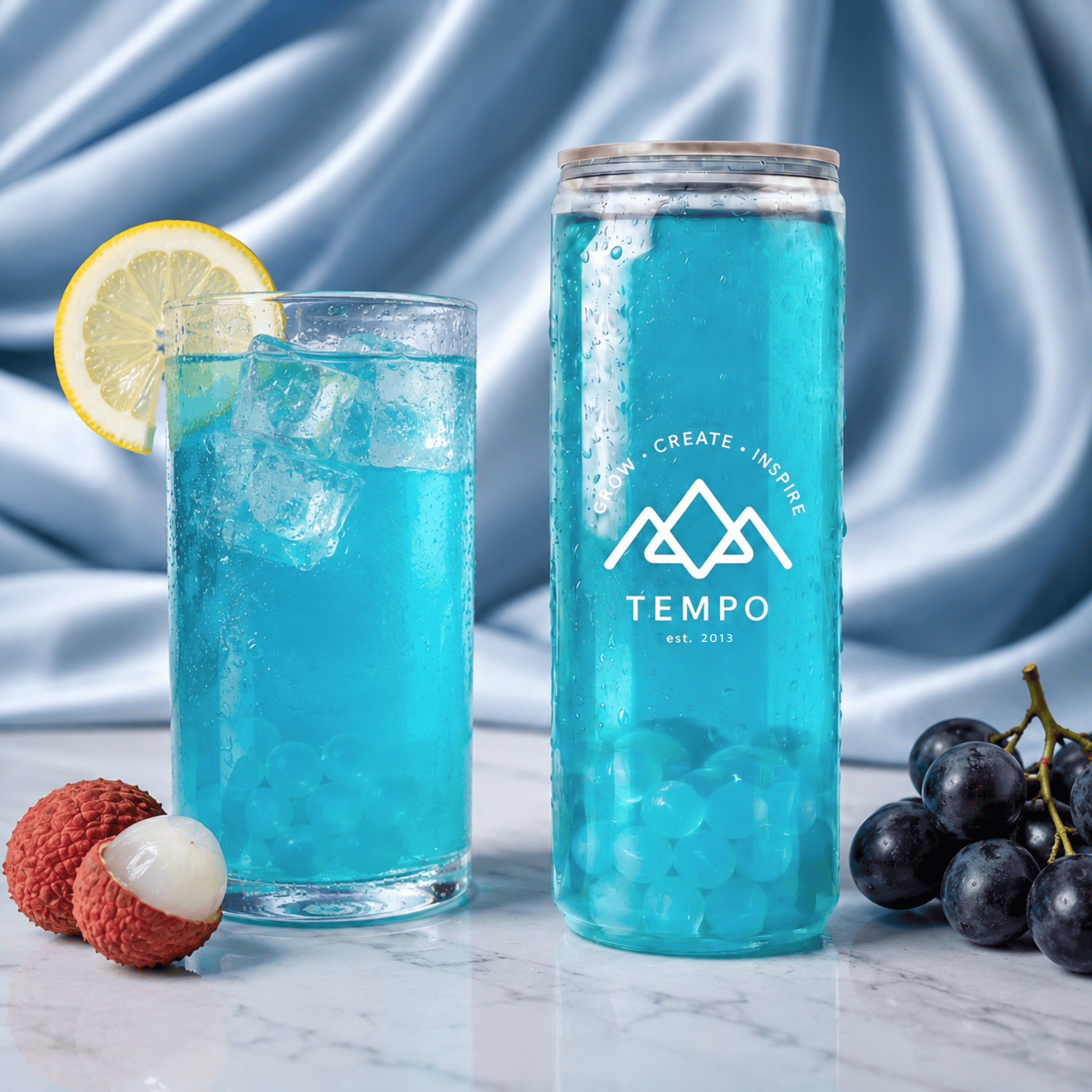 Tempo Tea Bar Bubble Tea Bubble Tea Cans | Fruity Fun - Mixed 5 Pack (330ml)