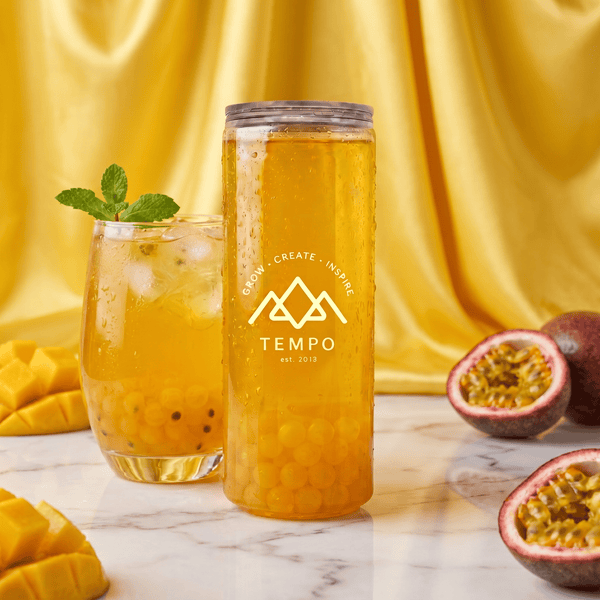 Tempo Tea Bar Bubble Tea Bubble Tea Cans | Fruity Fun - Mixed 5 Pack (330ml)