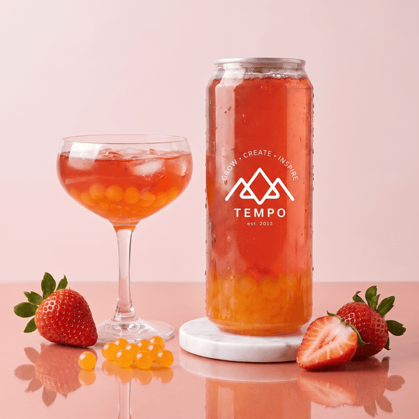 Tempo Tea Bar Bubble Tea Bubble Tea Cans | Fruity Fun - Mixed 5 Pack (500ml)