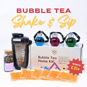 Tempo Tea Bar Bubble Tea Bundle Box | Shake & Sip Bundle Box - 6 Servings