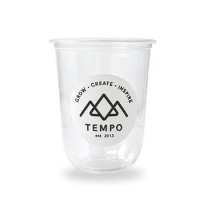 Tempo Tea Bar Bubble Tea Cup Clear Tempo Bubble Tea Cups (500ml) - Packs of 6 or 12