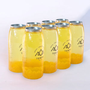 Tempo Tea Bar Bubble Tea Golden Glow (Melon w/ Mango) Bubble Tea Cans Subscription Box - 8 Pack