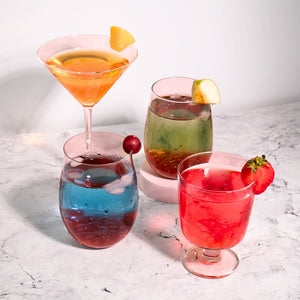 Tempo Tea Bar Bubble Tea Kit Bubble Tea Kit | Strawberry & Blue Grape Fruit Tea with Popping Boba (serves 16)