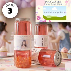 Tempo Tea Bar Bubble Tea Personalised Bubble Tea Cans  | Birthdays, Weddings, Events, Gifting Small (5 x 330ml) / Blue Grape / 3