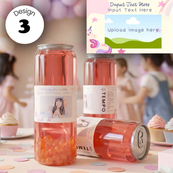 Tempo Tea Bar Bubble Tea Personalised Bubble Tea Cans  | Birthdays, Weddings, Events, Gifting Small (5 x 330ml) / Blue Grape / 3