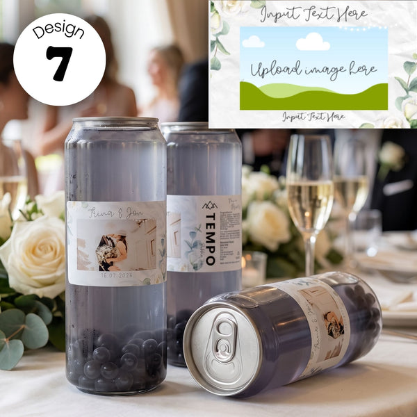 Tempo Tea Bar Bubble Tea Personalised Bubble Tea Cans  | Birthdays, Weddings, Events, Gifting Small (5 x 330ml) / Blue Grape / 7