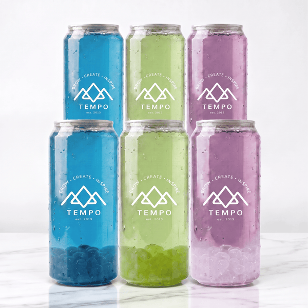Tempo Tea Bar Bubble Tea SPECIAL: Limited Edition: Summer Games Mixed Bubble Tea Cans (6 x 500ml)