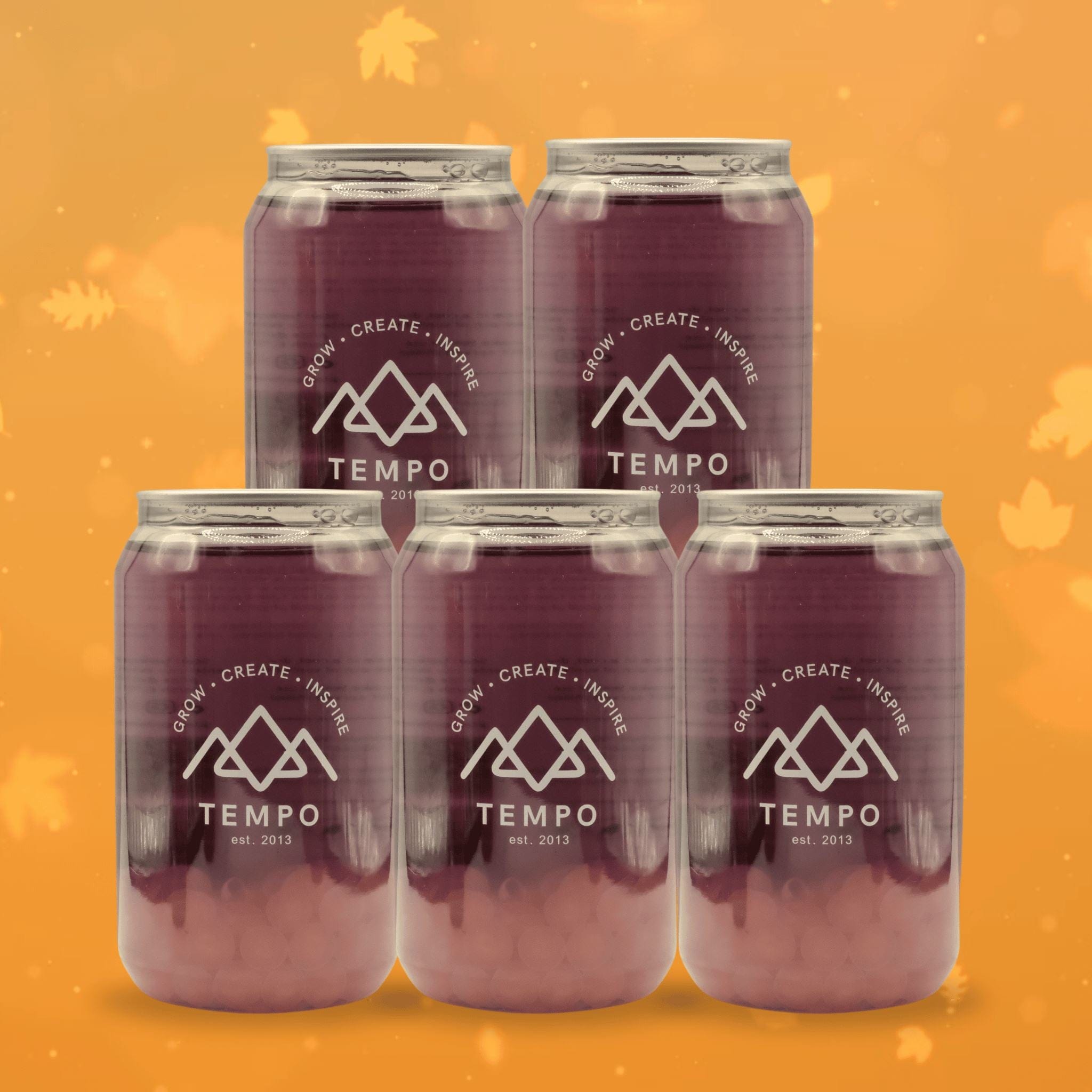 Tempo Tea Bar Bubble Tea Twilight Twist Bubble Tea Cans - 5 Pack (350ml)