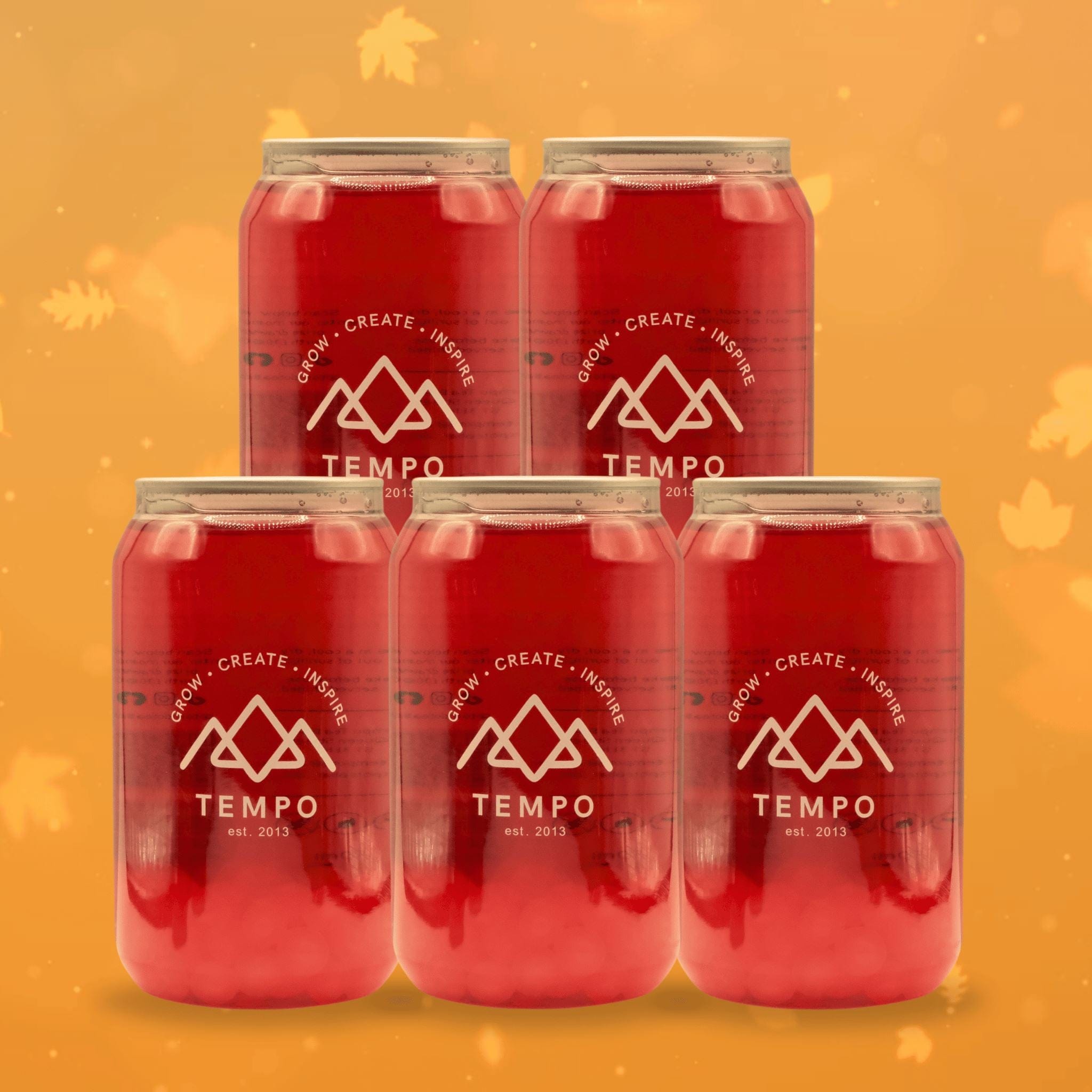 Tempo Tea Bar Bubble Tea Vampire Punch Bubble Tea Cans - 5 Pack (350ml)