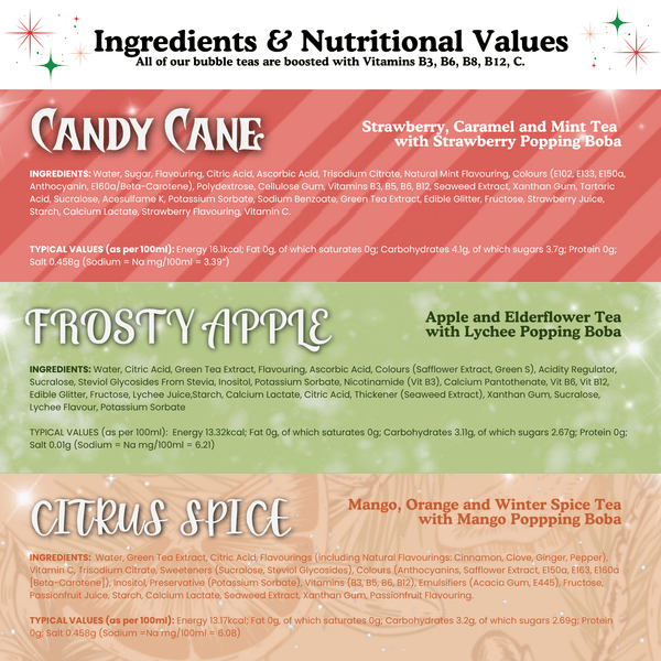 Tempo Tea Bar Christmas [PRE-ORDER] Limited Edition: Christmas Bubble Tea Cans (6 x 500ml)